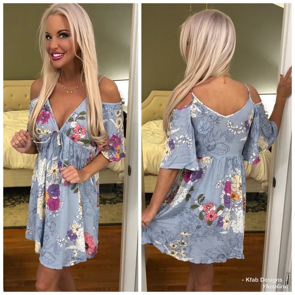 💝LAST 1! Spring Palette Floral Dress Fit n Flare - Picture 2 of 6